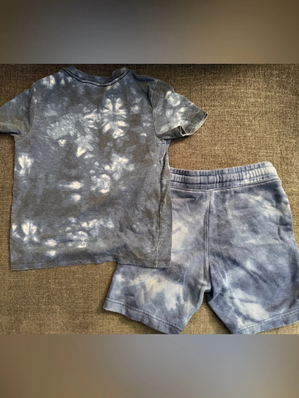 Old Navy Blue Tie-Dye Kids Short Set